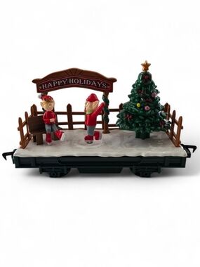 EZTEC North Pole Express Animated Skating Elves Christmas Train Car